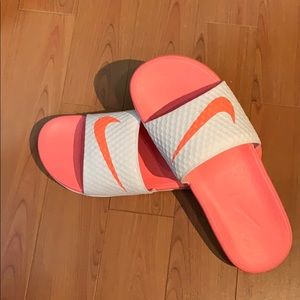 Nike peach color sandals